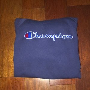 Blue champion sweatshirt!!